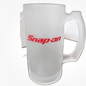 4 Snap ON Red and White Frosted Party Mug